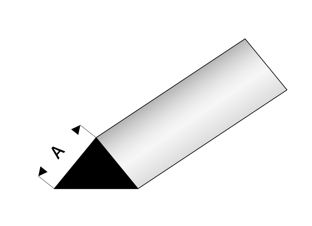 Dreikantstab 90°   3,0 x 1000 mm   Kunststoff
