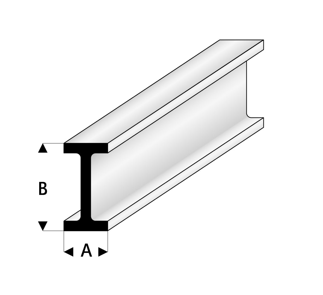 I - Profil 1,25x2,5 x 1000 mm         Kunststoff