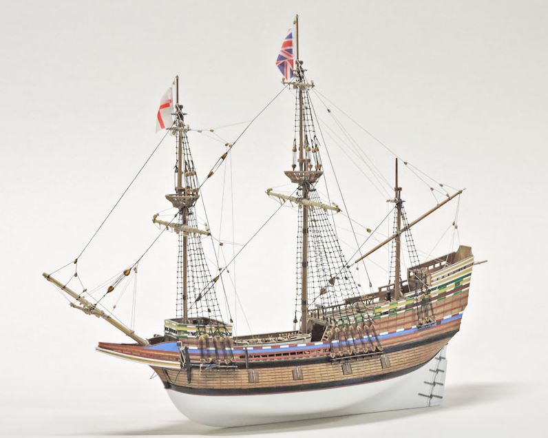 Mayflower            Länge 535 mm, mit deutscher Bildbauanleitung