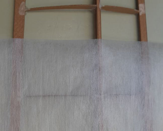 Bespannvlies aus Polyester  weiss ca. 24 g, p. Meter