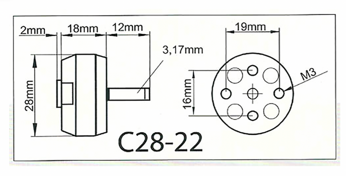 Roxxy BL Outrunner C28-22-27  1270 KV
