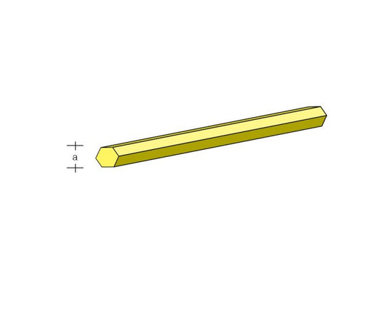 Messing-6-Kant 5,5 x 1000 mm