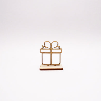 DIY  Geschenkpackerl-Steckset aus Holz