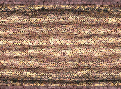 3D-Kartonplatte “Ziegel”, Gelbtöne, Bunt, 250 x 125 mm
