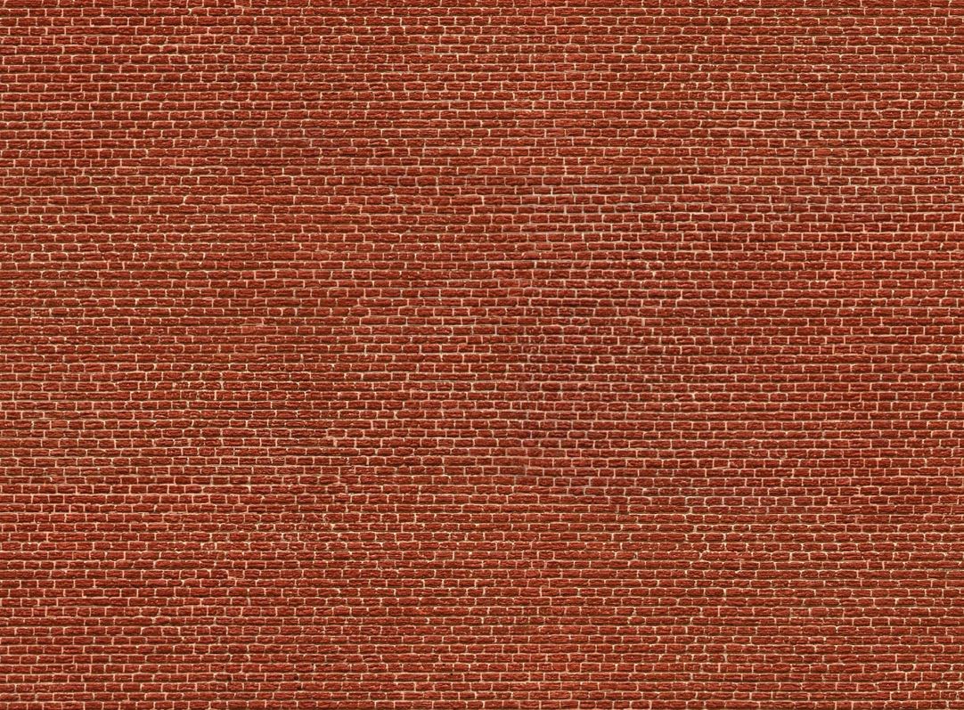 3D-Kartonplatte “Klinker”, Rottöne, Bunt, 250 x 125 mm