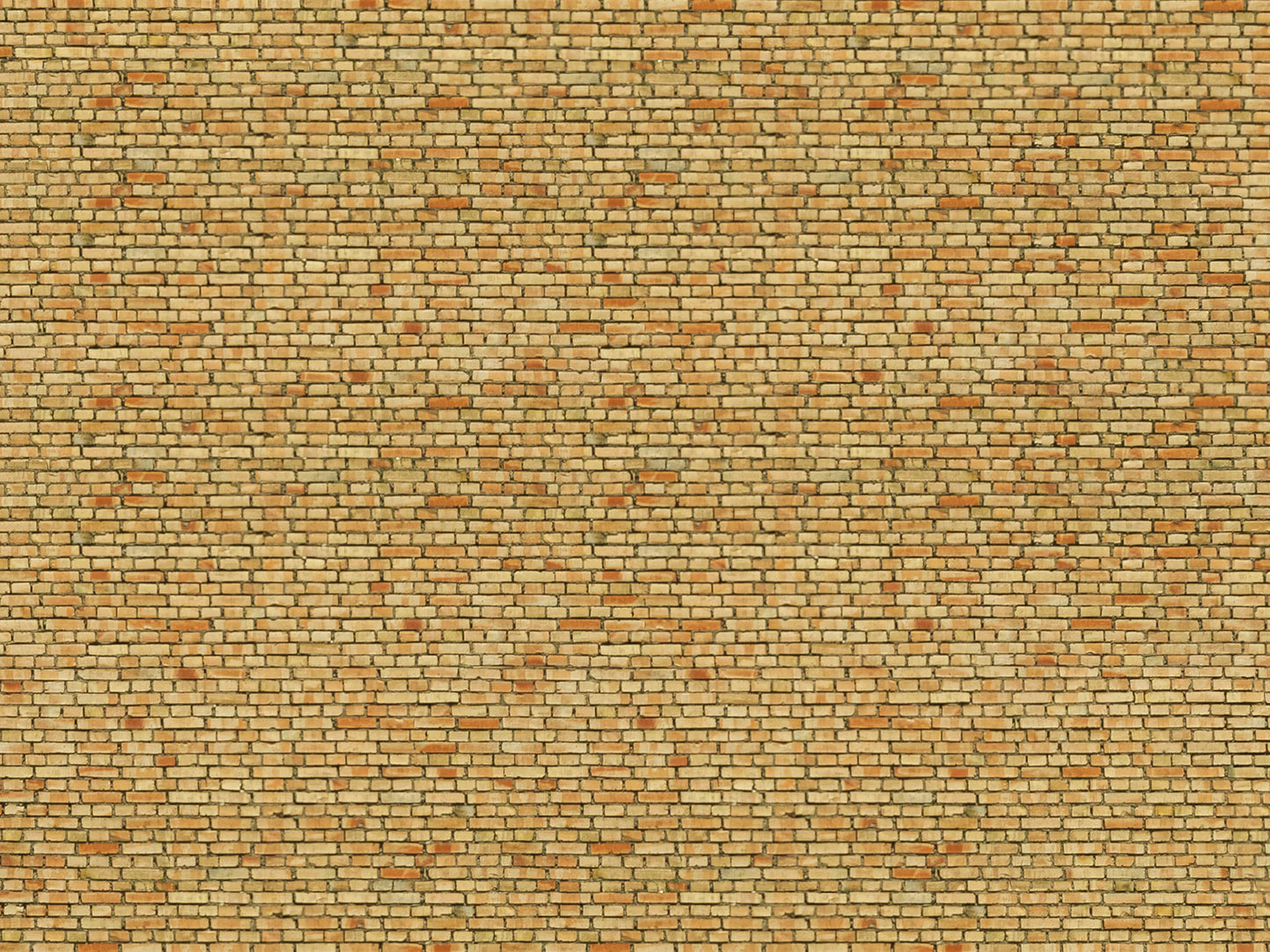 3D-Kartonplatte “Klinker”, Gelbtöne, Bunt, 250 x 125 mm