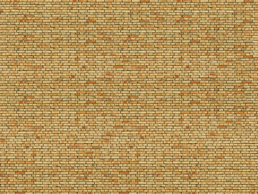 3D-Kartonplatte “Klinker”, Gelbtöne, Bunt, 250 x 125 mm