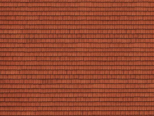 3D-Kartonplatte “Dachziegel”, Rottöne, Bunt, 250 x 125 mm