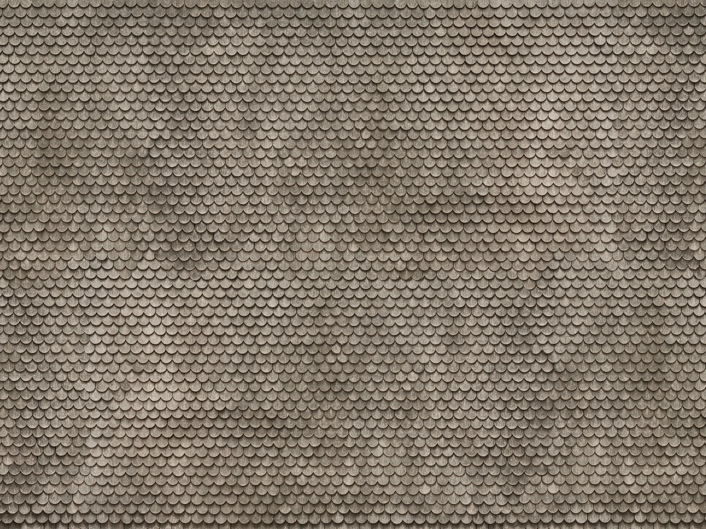 3D-Kartonplatte “Biberschwanz-Dachziegel”, Grautöne, Bunt, 250 x 125 mm