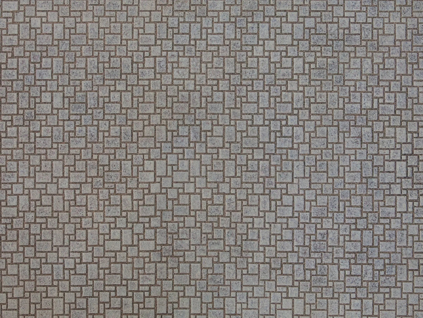 3D-Kartonplatte “modernes Pflaster”, Grautöne, Bunt, 250 x 125 mm