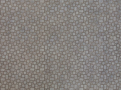 3D-Kartonplatte “modernes Pflaster”, Grautöne, Bunt, 250 x 125 mm