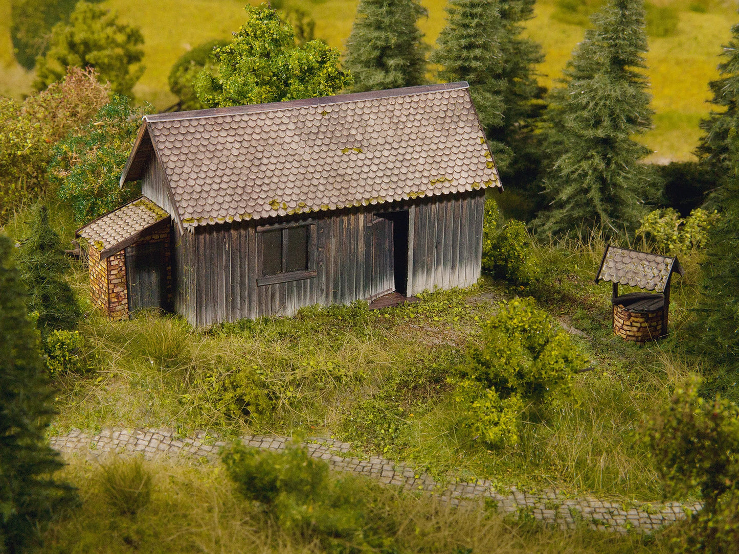 3D-Kartonplatte “Bretterwand”, verwittert, 250 x 125 mm