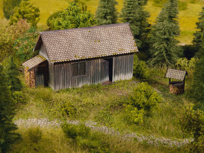 3D-Kartonplatte “Bretterwand”, verwittert, 250 x 125 mm