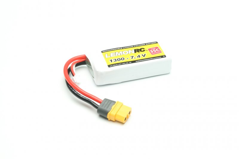 LEMONRC LiPo Akkus 1300 - 7,4V 35C  mit XT60 Buchse