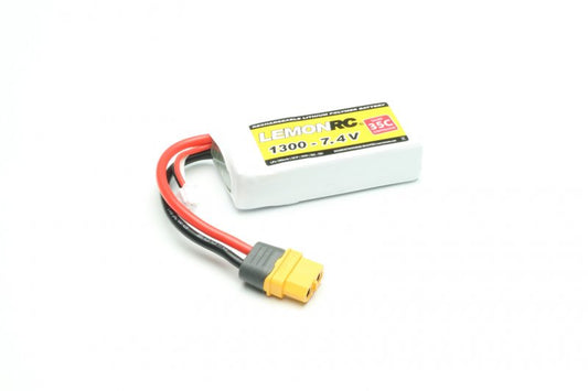 LEMONRC LiPo Akkus 1300 - 7,4V 35C  mit XT60 Buchse