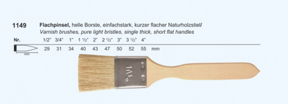 Flachpinsel weiss   3/4"  breit