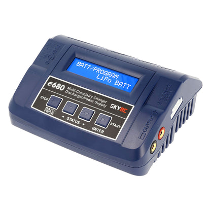 Ladegerät e680 1-15 Zellen NiMh / 1-6S Lipo / 2-20V Pb, max 10 A, 80 Watt