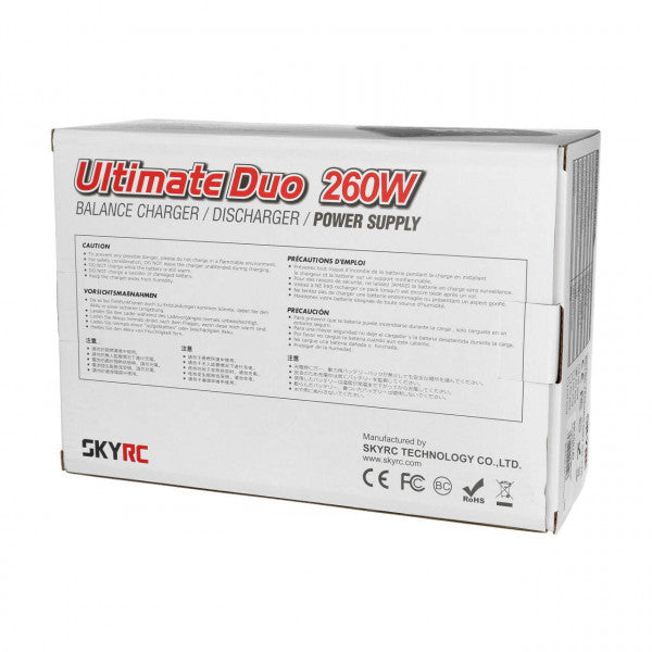 Ladegerät Duo D260 1-15 Zellen Nixx / 1-6S Lixx / 2-20V Pb, max 14 A, 130 Watt