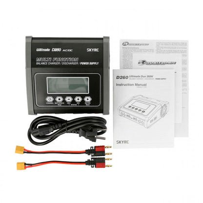 Ladegerät Duo D260 1-15 Zellen Nixx / 1-6S Lixx / 2-20V Pb, max 14 A, 130 Watt