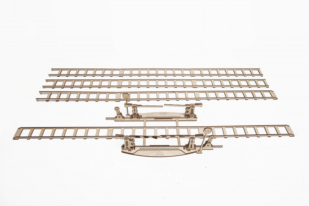 Schienen mit Bahnübergang                         UGears