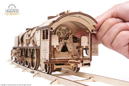 Lokomotive V-Express mit Tender              UGears