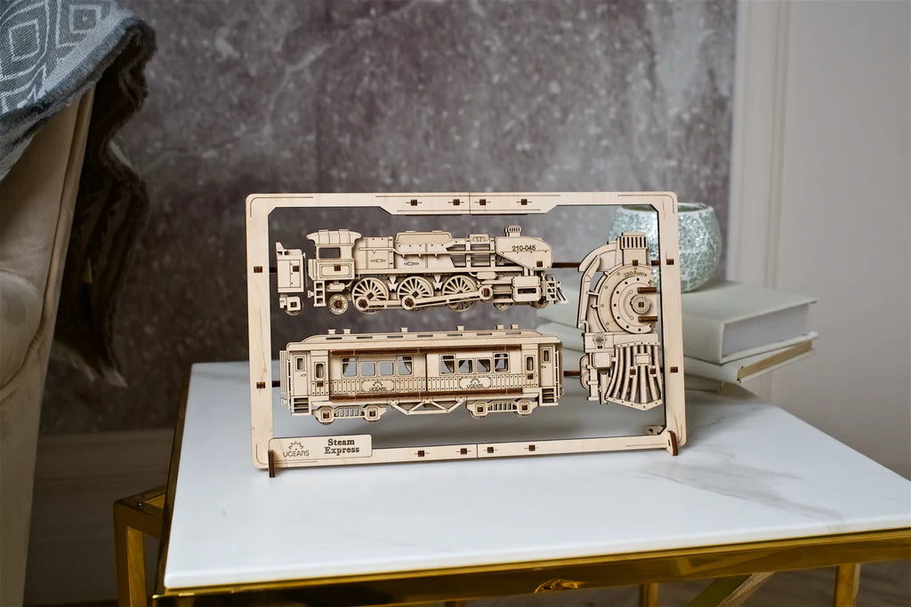 2,5D Wandbild Dampflokomotive                           UGears