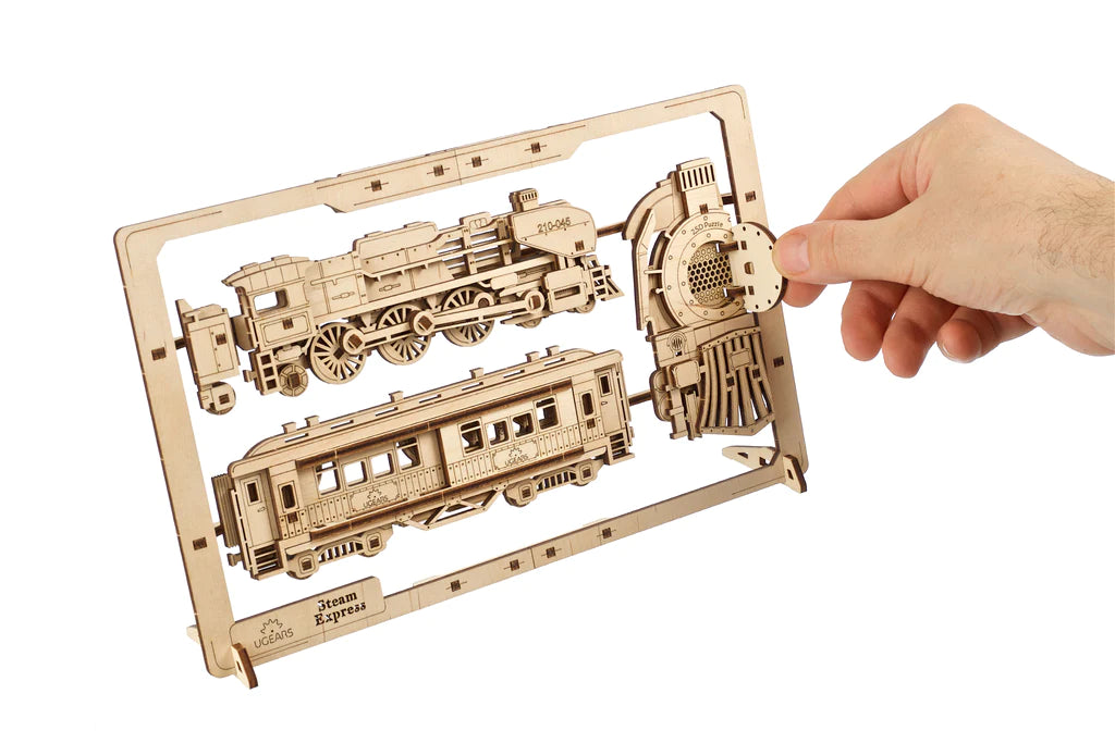2,5D Wandbild Dampflokomotive                           UGears