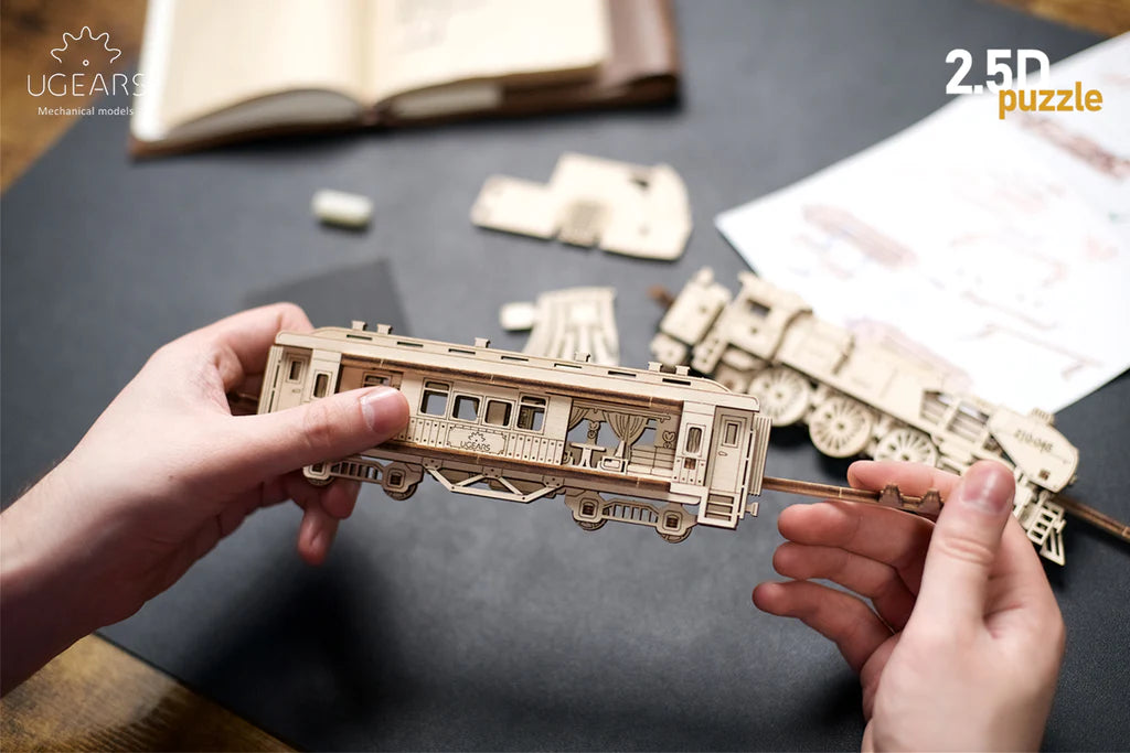 2,5D Wandbild Dampflokomotive                           UGears