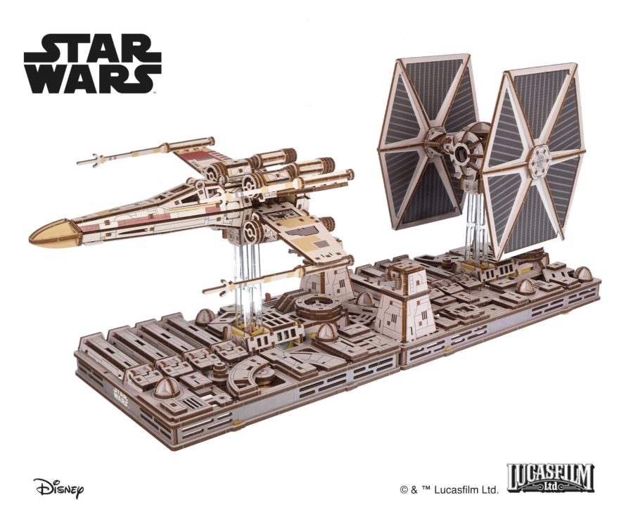 TIE Fighter, 1:55, Star Wars, Disney, UGears