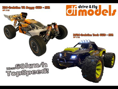DF06 Evolution 4WD Truck mit Fernsteuerung, 1:14, RTR Spritzwassergeschützt