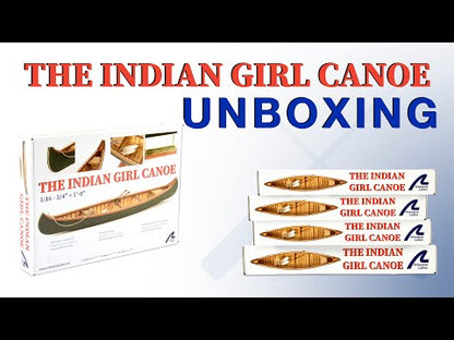 The Indian Girl Canoe  Länge 306 mm, Holzbausatz