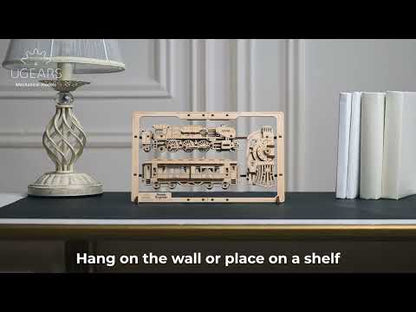 2,5D Wandbild Dampflokomotive                           UGears