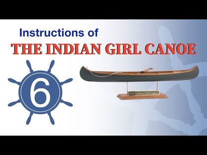 The Indian Girl Canoe  Länge 306 mm, Holzbausatz