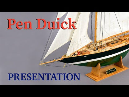 Pen Duick franz. Offshore Racing Segelyacht,  Länge 550 mm, 1:28, Holzbausatz