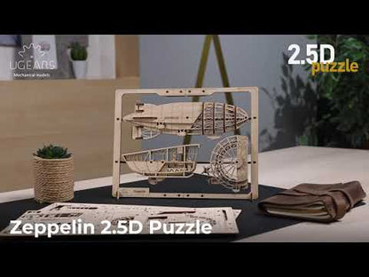 2,5D Wandbild Luftschiff / Zeppelin                           UGears