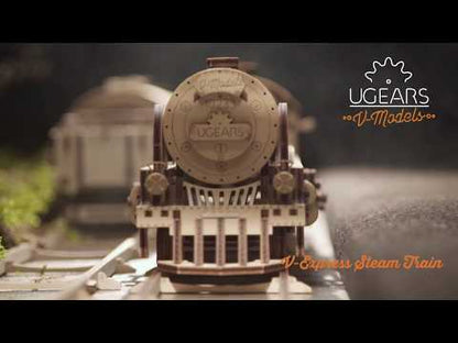 Lokomotive V-Express mit Tender              UGears