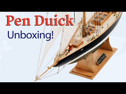 Pen Duick franz. Offshore Racing Segelyacht,  Länge 550 mm, 1:28, Holzbausatz