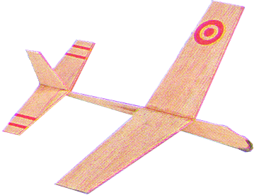 Mini - Gleiter              Spannweite 220 mm
