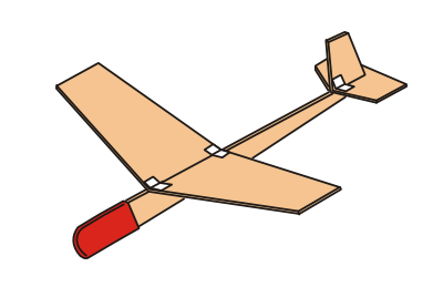 GK-Flyer Steck-Balsagleiter Spwt.276 mm